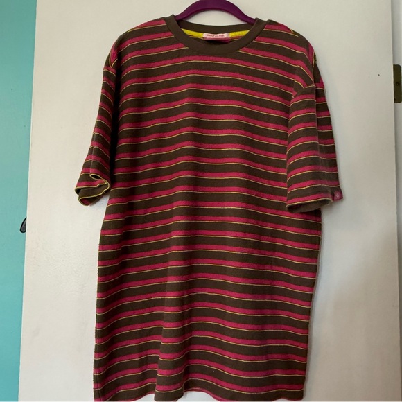 Scotch & Soda Brown and Pink Striped Tee - Picture 1 of 5